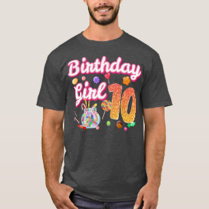 Cutes 10th Birthday Girls Sweet Candy 10 Year Old T-Shirt