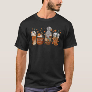 Cutes Weimaraner With Pumpkin Spice Latte Fall Cof T-Shirt