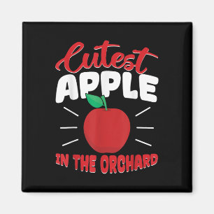 Cutest Apple In The Orchard Funny Apple Picking Ap Magnet