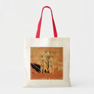 Cutest Baby Animals 3 Meerkats Tote Bag