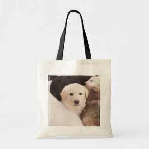 Cutest Baby Animals A Cute Pile of Puppies Tote Bag