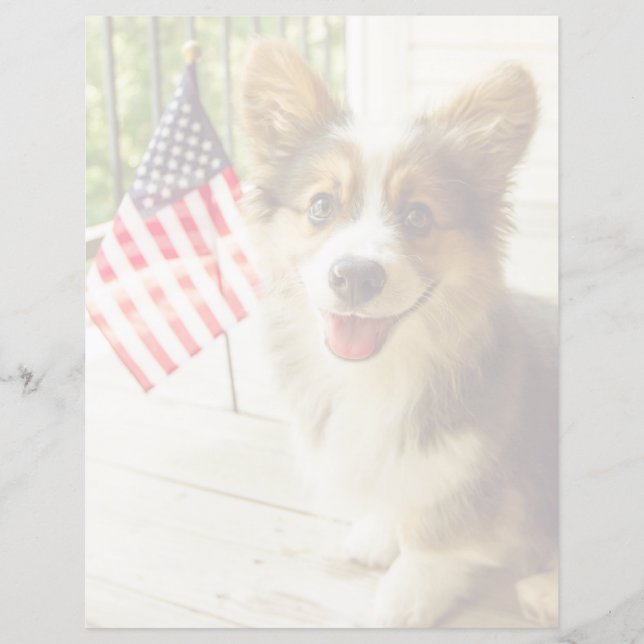 Cutest Baby Animals | American Flag Corgi (Front)