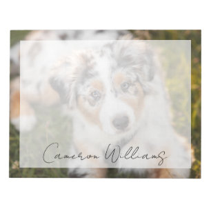 Cutest Baby Animals Australian Shepherd Puppy Notepad