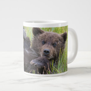 Cutest Baby Animals Baby Brown Bear Cub Large Coffee Mug