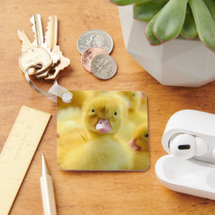 Cutest Baby Animals Baby Duck Group Key Ring