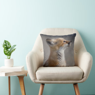Cutest Baby Animals Baby Fox Portrait Cushion