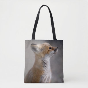 Cutest Baby Animals Baby Fox Portrait Tote Bag