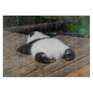 Cutest Baby Animals   Baby Giant Panda Sleeping Cutting Board