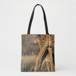 Cutest Baby Animals Baby Giraffe & Parent Tote Bag