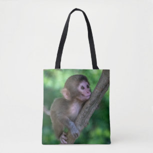 Cutest Baby Animals Baby Monkey Tote Bag
