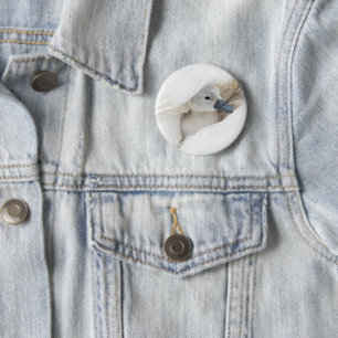 Cutest Baby Animals Baby Mute Swan 6 Cm Round Badge