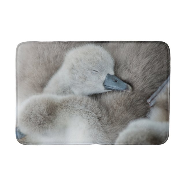 Cutest Baby Animals | Baby Mute Swan Bath Mat (Front)