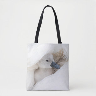 Cutest Baby Animals   Baby Mute Swan Tote Bag