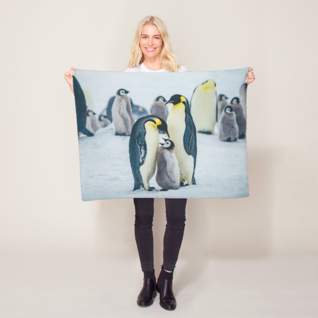 Cutest Baby Animals | Baby Penguin Feeding Fleece Blanket (In Situ)