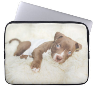 Cutest Baby Animals Baby Pit Bull Puppy Laptop Sleeve