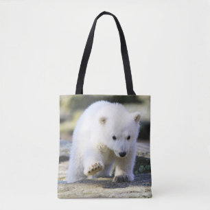 Cutest Baby Animals Baby Polar Bear Cub Tote Bag