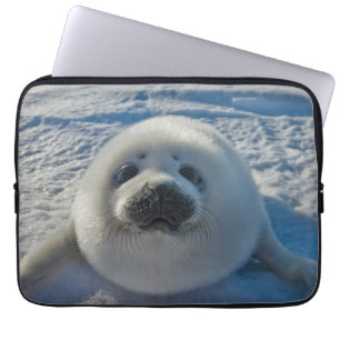 Cutest Baby Animals   Baby Seal Laptop Sleeve