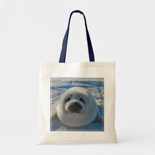 Cutest Baby Animals | Baby Seal Tote Bag (Front)