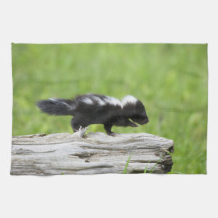 Cutest Baby Animals Baby Skunk Tea Towel