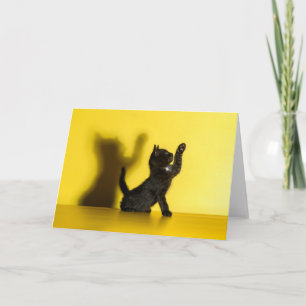 Cutest Baby Animals Black Cat Playing Card