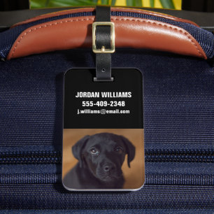 Cutest Baby Animals Black Labrador Puppy Luggage Tag