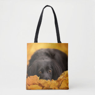 Cutest Baby Animals   Black Spaniel Puppy Tote Bag