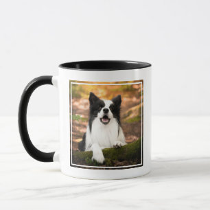 Cutest Baby Animals Black & White Border Collie Mug
