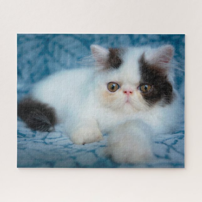 Cutest Baby Animals | Black & White Kitten Jigsaw Puzzle (Horizontal)