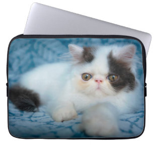 Cutest Baby Animals   Black & White Kitten Laptop Sleeve