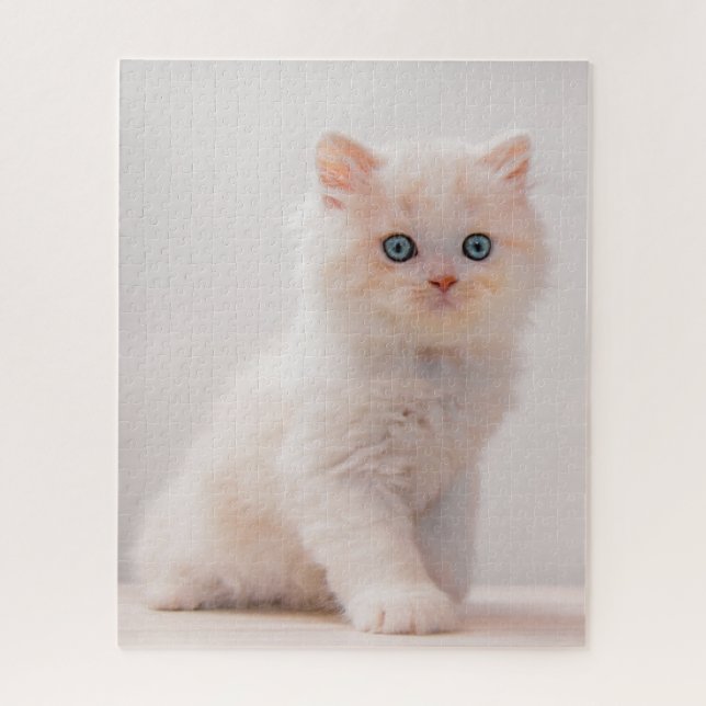 Cutest Baby Animals | Blue Eye Kitten Jigsaw Puzzle (Vertical)