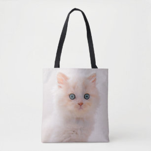 Cutest Baby Animals Blue Eye Kitten Tote Bag
