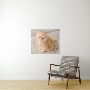 Cutest Baby Animals British Longhair Kitten Tapestry