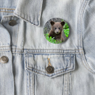 Cutest Baby Animals   Brown Bear Cub 6 Cm Round Badge