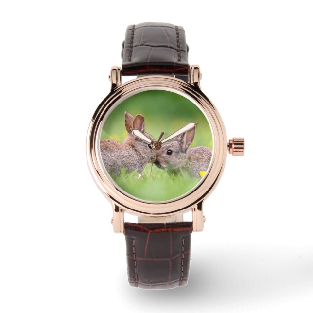Cutest Baby Animals | Bunny Kiss Watch (Front)