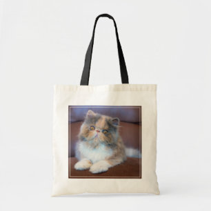 Cutest Baby Animals   Calico Persian Kitten Tote Bag