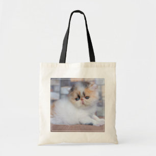 Cutest Baby Animals Calico Persian Kitten Tote Bag