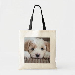 Cutest Baby Animals   Cavashon Puppy Tote Bag