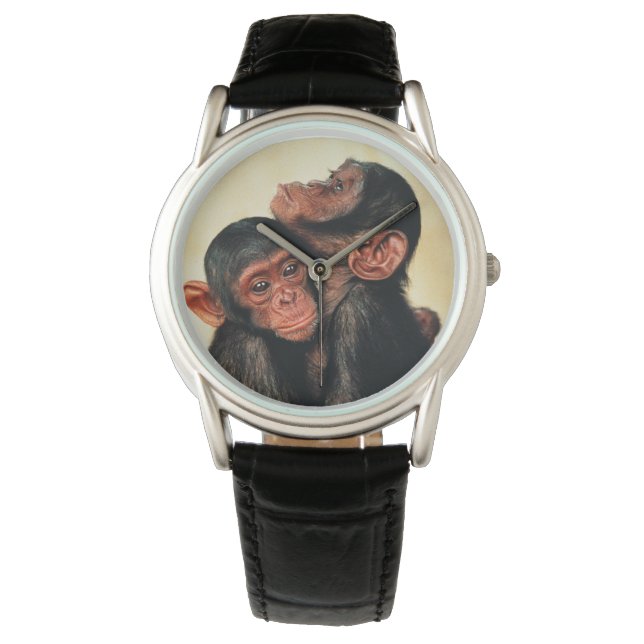 Cutest Baby Animals | Chimpanzee Hug Watch (Front)