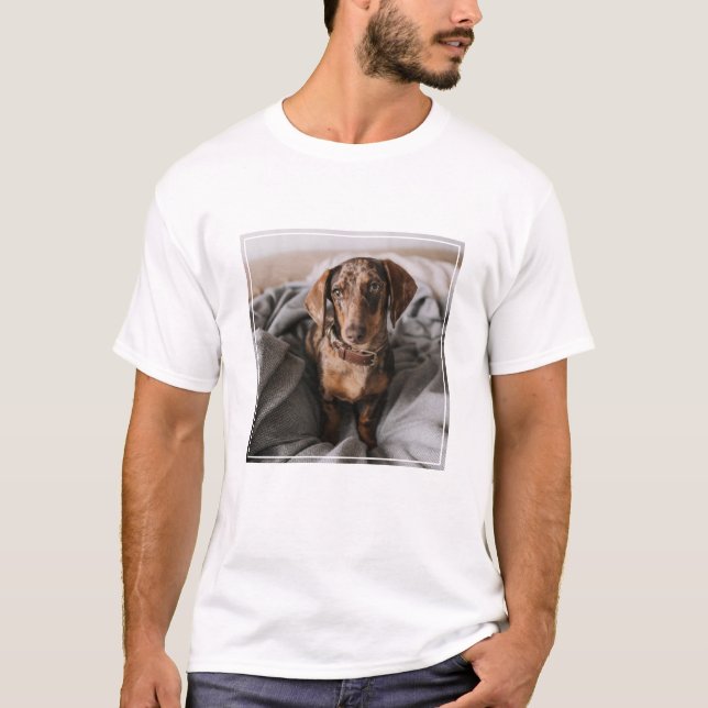 Cutest Baby Animals | Chocolate Dapple Dachshund T-Shirt (Front)