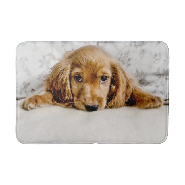 Cutest Baby Animals | Cocker Spaniel Puppy Bath Mat (Front)