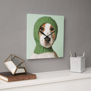 Cutest Baby Animals Cocker Spaniel Puppy Square Wall Clock
