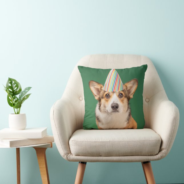 Cutest Baby Animals | Corgi Birthday Puppy Cushion (Chair)