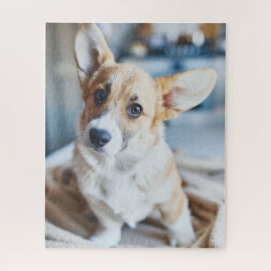 Cutest Baby Animals Corgi Head Tilt Jigsaw Puzzle