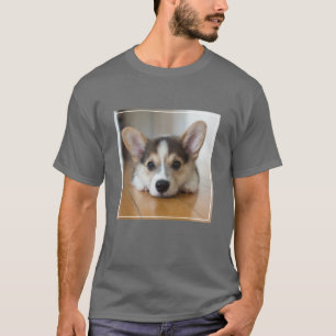 Cutest Baby Animals Corgi Puppy Looking T-Shirt
