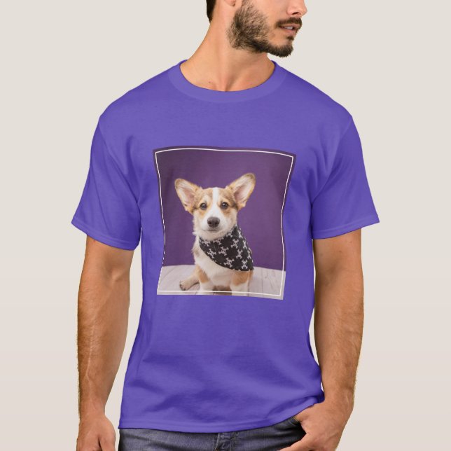 Cutest Baby Animals | Corgi Puppy Skull Bandanna T-Shirt (Front)