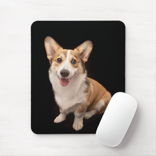 Cutest Baby Animals | Corgi Puppy Smile Mouse Pad (With Mouse)
