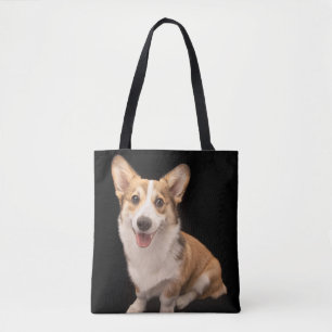Cutest Baby Animals Corgi Puppy Smile Tote Bag