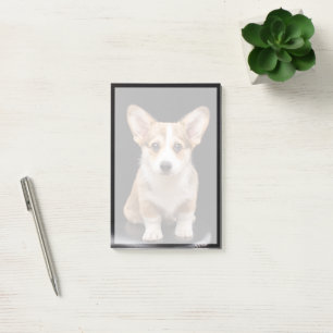 Cutest Baby Animals Corgi Puppy Standing Tall Post-it Notes