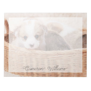 Cutest Baby Animals   Corgi Tiny Puppy Notepad