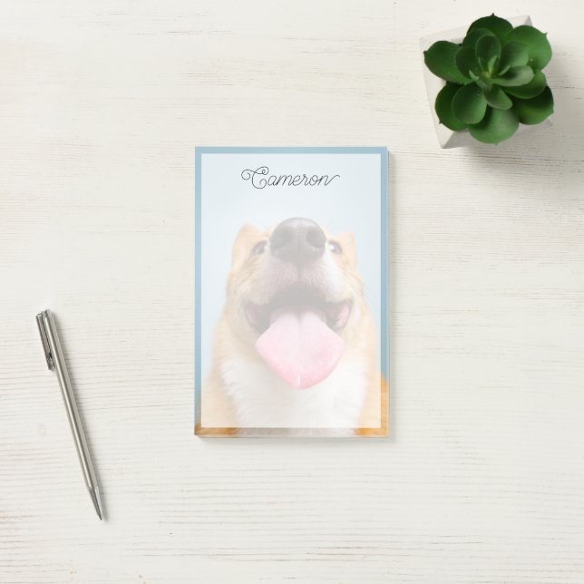 Cutest Baby Animals | Corgi Tongue Post-it Notes (Office)